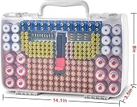 Xuerdon Battery Organizer Storage Case with Tester — image 5