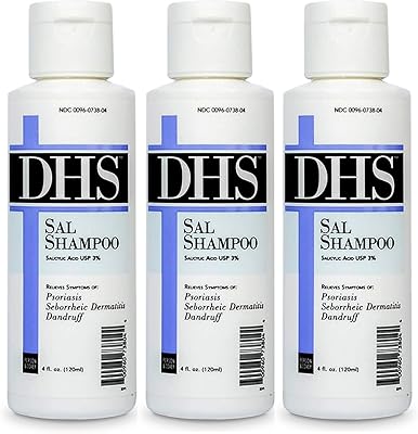 DHS SAL Shampoo - Maximum Strength for Psoriasis, Eczema, and Dandruff, 4oz