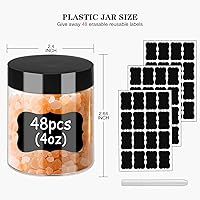 Hajoyful Plastic Jars with Lids 4oz, 48 Pcs — image 2