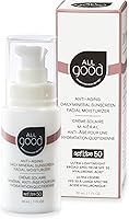 All Good Anti-Aging Daily Mineral Sunscreen Face Moisturizer SPF 50 - 1oz — image 1