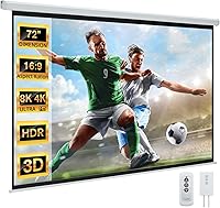 YODOLLA 72″ Motorized Projector Screen 16:9 — image 1