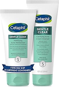 Cetaphil Acne Clearing Kit - Clarifying Acne Cream Cleanser & Mattifying Acne Moisturizer Review