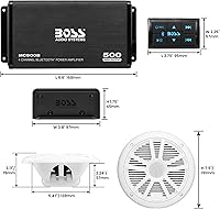 BOSS Audio Systems ASK904B.64 Marine Speakers & Amplifier — image 5
