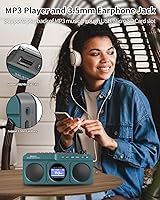 SEMIER Small Digital FM Radio Bluetooth Speaker — image 8