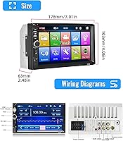 Rimoody 7 Inch Double Din Car Stereo A2084 — image 6