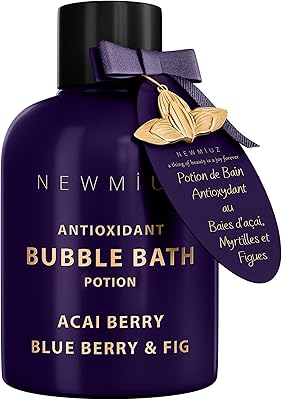 New Miuz Antioxidant Bubble Bath with Acai Berry, Blueberry & Fig, 12.35oz