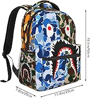 Vkaxopt Shark Teeth Camo Backpack — image 2