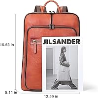 CLUCI Leather Backpack for Women 15.6 Inch Laptop Backpack — image 4