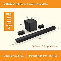 VIZIO V-Series 5.1 Home Theater Sound Bar V51x-J6 — image 2