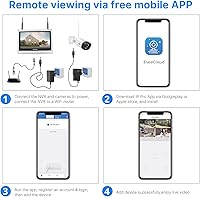 Hiseeu 5MP Wireless Security Camera System with 12″ LCD Monitor and 3TB HDD — image 8