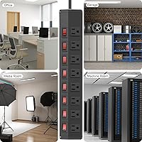 ANNQUAN 8 Outlet Power Strip with 8 Individual Switches — image 8