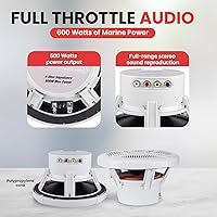 Pyle PLMRBT65W Bluetooth Marine Speakers — image 4