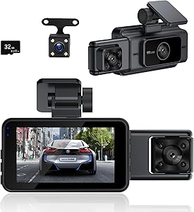 Baideluo Y50B+32G 3-Camera Dash Cam Review