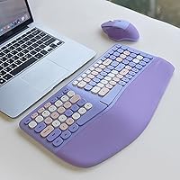Lomiluskr Wireless Ergonomic Keyboard and Mouse Combo — image 3