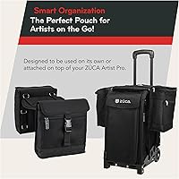 ZUCA Beauty Caddy with Built-in Seat Cushion (Black) — image 4