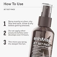 Jet Set Face Clear Self Tanner Spray for Men, 3.4 Fl Oz — image 6