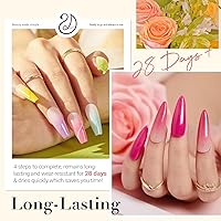 AZUREBEAUTY 42Pcs Dip Powder Nail Kit Starter – Spring Rainbow Pink — image 4