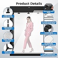 Hellovetee 47″x39″x78″ Photo Studio Light Box — image 6