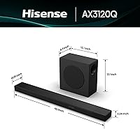 Hisense AX3100Q 3.1Ch Sound Bar with Wireless Subwoofer — image 2
