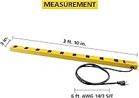 STANLEY 31615 9 Outlet 600 Joule Metal Surge Protector — image 8