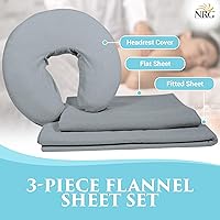 NRG Deluxe Flannel Massage Table Sheet Set - Ocean — image 6