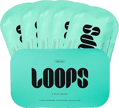 LOOPS Clean Slate Detoxifying Hydrogel Face Mask 5 pc
