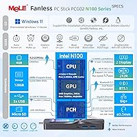 MeLE PCG02 Mini PC Stick Celeron N4000 4GB RAM 128GB eMMC — image 3