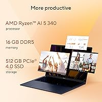 ASUS Vivobook 16 Laptop, AMD Ryzen AI 5 3400U, 16GB RAM, 512GB SSD — image 4