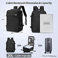 HOMIEE Ryanair Personal Item Travel Backpack 20L — image 5