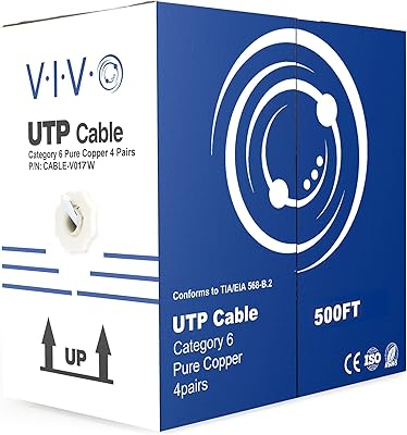 VIVO 500ft Bulk Cat6 Ethernet Cable