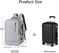 TANTOMI Travel Backpack for Women Men 15.6 Inch Laptop Backpack — image 3