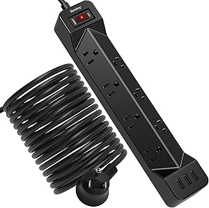 SUPERDANNY 16.5FT Power Strip Surge Protector with USB Review