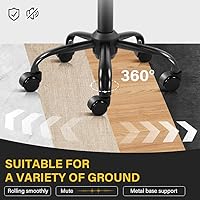 WKWKER Rolling Stool with Wheels (Pink) — image 5