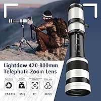 Lightdow 420-800mm F8.3 Telephoto Zoom Lens for Canon EF/EF-S Mount — image 4