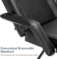 BarberPub Adjustable Tattoo Chair 72″ Black — image 4