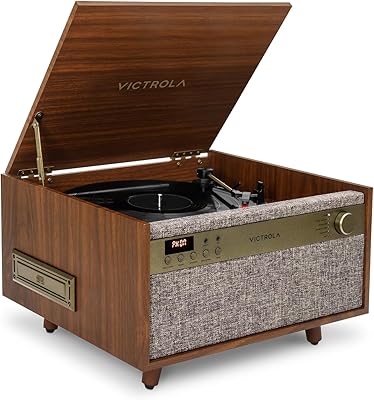 Victrola Century 6-in-1 Vinyl Record Player VTA-820SB-WLN