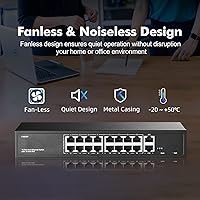 YuLinca F1602GP 16-Port PoE Switch with 2 Gigabit Uplink — image 6