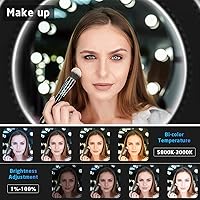 IVISII 19-inch Ring Light with Stand and Phone Holder — image 3