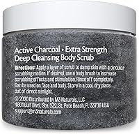 M3 Naturals Exfoliating Charcoal Scrub with Collagen & Stem Cells, 12oz — image 9