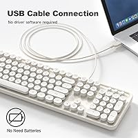 Atelus USB Wired Retro Typewriter Keyboard — image 2