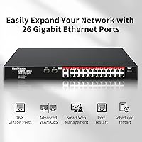STEAMEMO 26-Port Gigabit Ethernet Switch — image 6