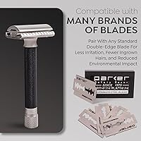 Parker THE VARIANT Closed Comb Adjustable Double Edge Safety Razor - Graphite Gray — image 5