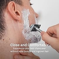 BOVEM Align Razor – Premium Single Blade Razor for Men with Stand and 5 Blade Refills — image 2