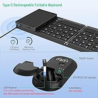 EDJO Foldable Wireless Keyboard and Mouse Combo — image 3