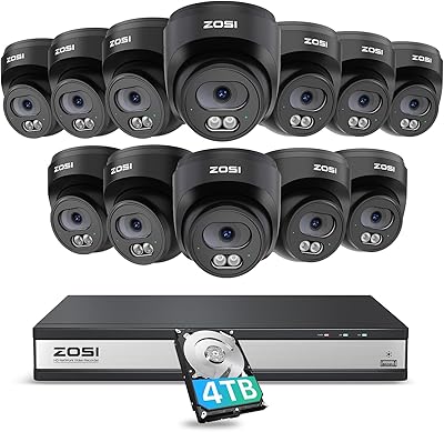 ZOSI C220 16CH 4K PoE Security System 4TB
