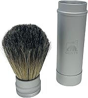 G.B.S Badger Hair Shaving Brush with Silver Metal Canister — image 4