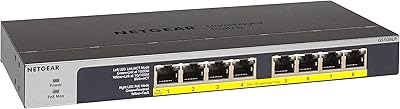 NETGEAR GS108PP 8-Port Gigabit Ethernet PoE+ Switch