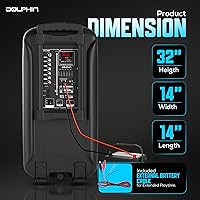 Dolphin SP-2120RBT 12″ Dual Party Speakers — image 4