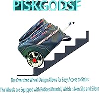 PISKGODSF 22-Inch Rolling Backpack with Wheels, 55L Capacity — image 4