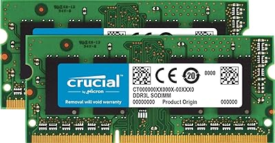 Crucial 8GB DDR3L 1066MHz SODIMM Memory Kit